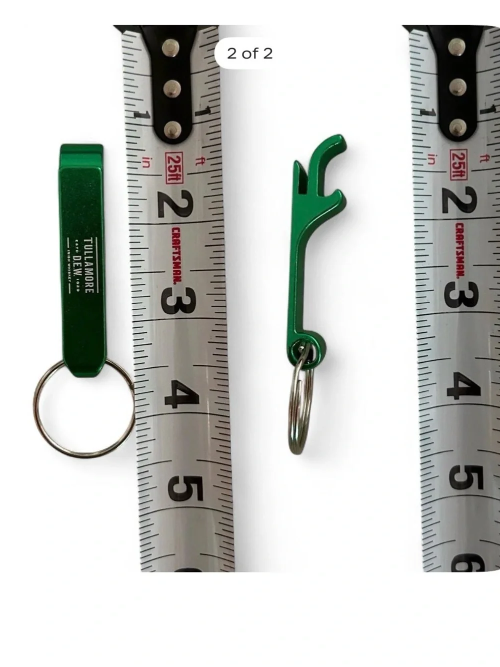 NWOT Tullamore Dew Green Aluminu Keychain Bottle Opener Set of 8